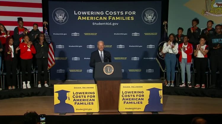 President Biden: 22 million people have signed up for student debt relief