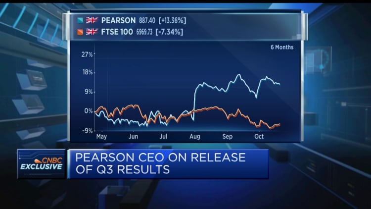 Seeing strong trading across the board, says Pearson CEO