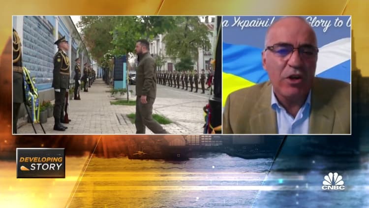The only way to end this war is for Ukraine to be liberated, says Garry Kasparov