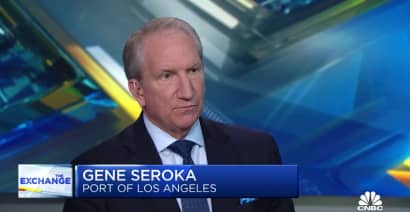 Rail cargo is still lagging, but the delays are shortening, says Port of Los Angeles' Gene Seroka
