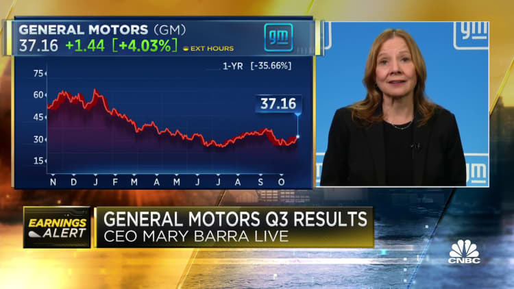 GM is seeing steady improvement in chip shortage challenges, CEO Mary Barra said