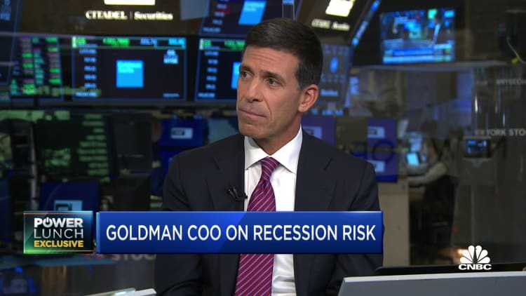 Most CEOs are still of the belief the U.S. economy is pretty resilient, says Goldman Sachs president