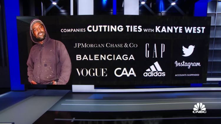 Adidas is the latest company to remove Kanye West