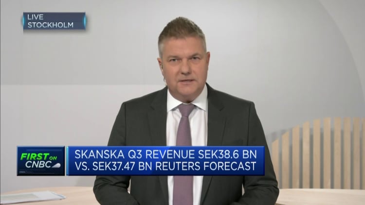 Skanska CEO: We've been successful in mitigating inflation, higher interest rates
