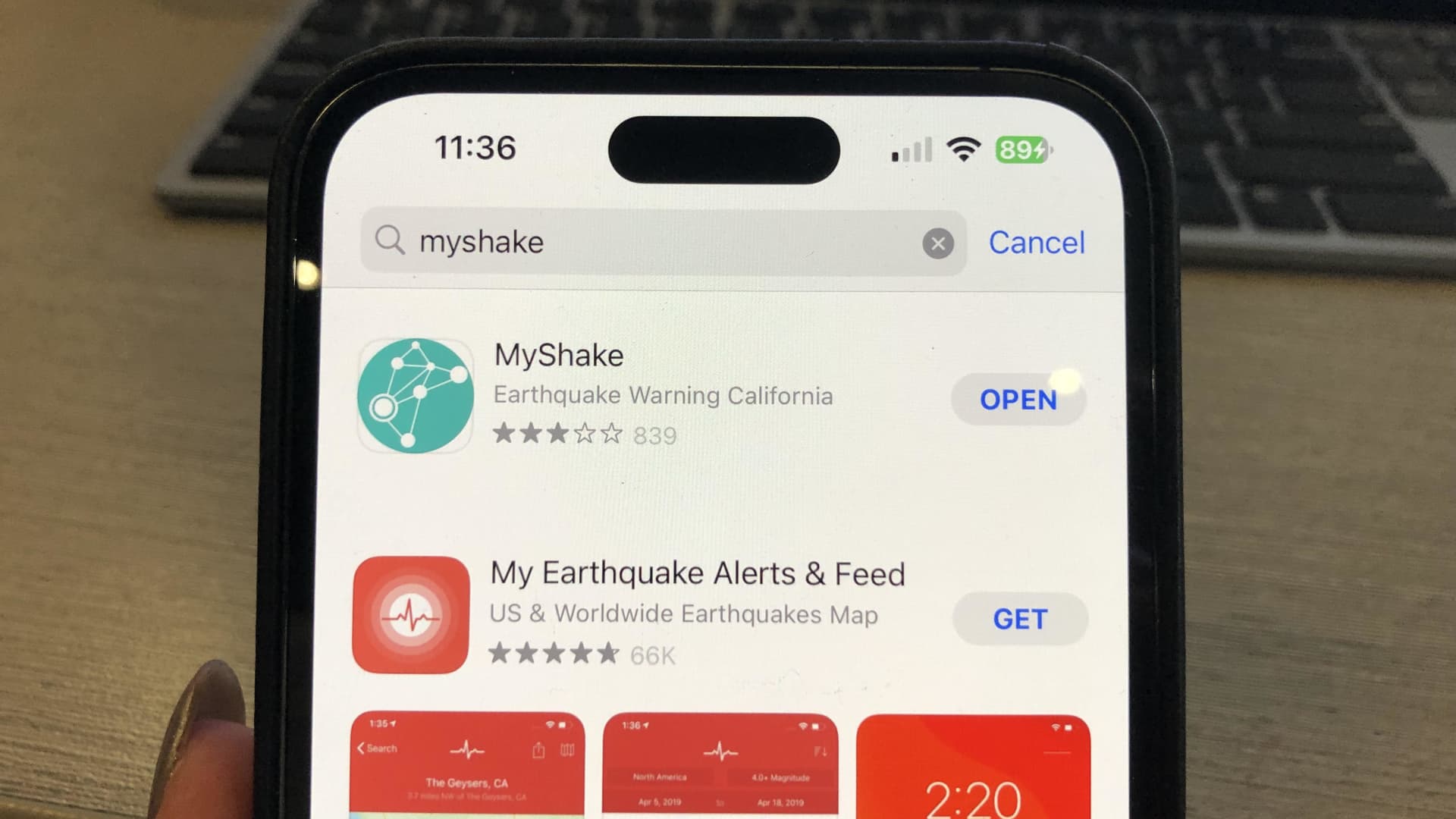 MyShake App.