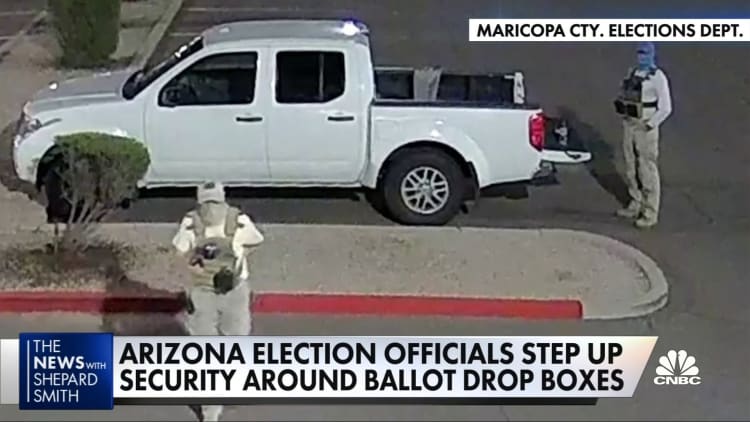 Arizona election officials step up security after reports of voter intimidation