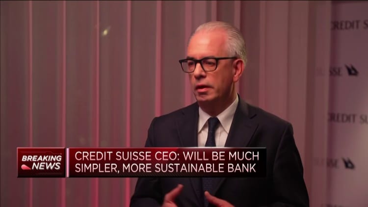 Watch CNBC's full interview with Credit Suisse CEO Ulrich Koerner about the bank's massive overhaul