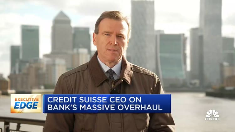 Credit Suisse plunges on huge Q3 loss and strategic overhaul