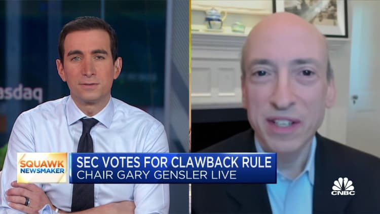 SEC Chair Gary Gensler breaks down new clawback rule over executive compensation