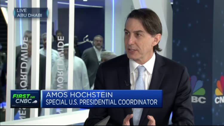 Watch the full CNBC interview with US Presidential Correspondent Amos Hochstein