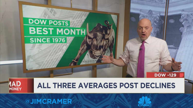 Charts suggest the market has more upside through the end of the year, Jim Cramer says