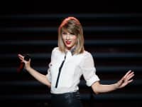 Taylor Swift performs on the stage in concert at Mercedes-Benz Arena on May 30, 2014 in Shanghai, China.