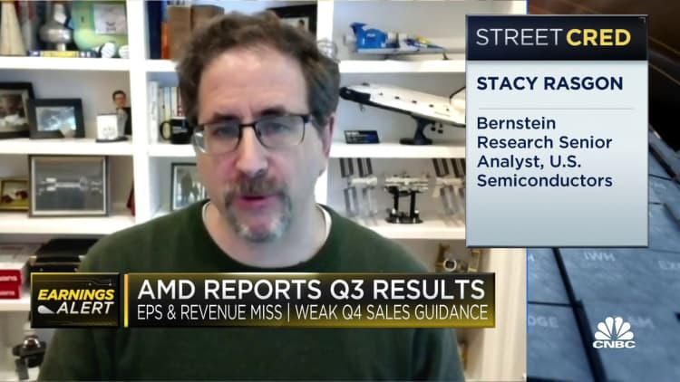Berstein's Stacy Rasgon weighs in on AMD third quarter earnings after EPS and revenue miss