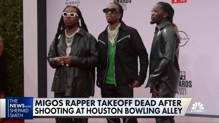 28-year-old rapper Takeoff killed at private party in Houston