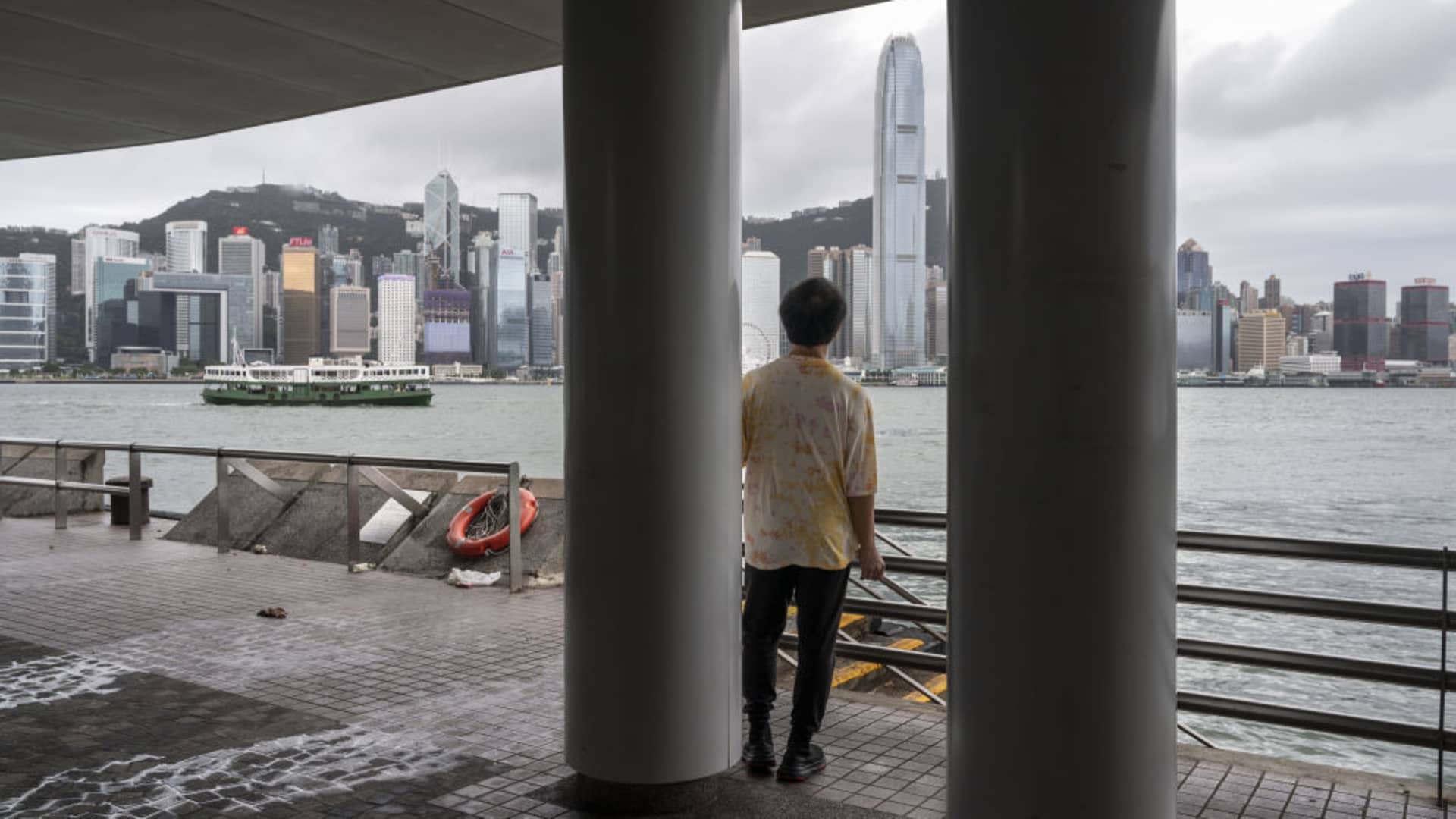 Hong Kong halts trade as typhoon warning issued; Asia markets mixed ahead of Fed decision – CNBC