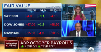 Private payrolls rose 239,000 in October, higher than estimates: ADP