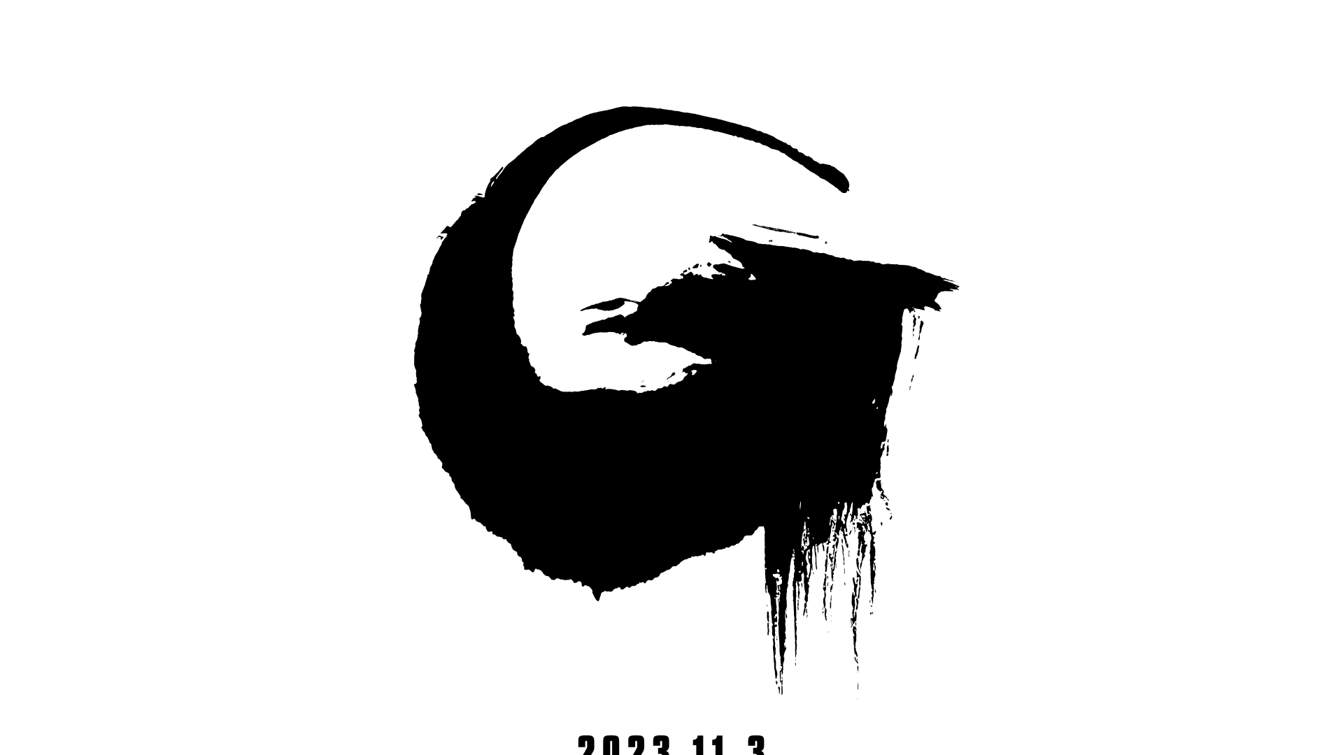 A teaser poster for the film Godzilla due out on Nov. 3rd, 2023.