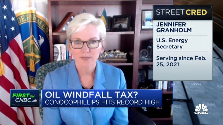 Energy Sec. Granholm breaks down Biden's windfall tax threat on Big Oil companies