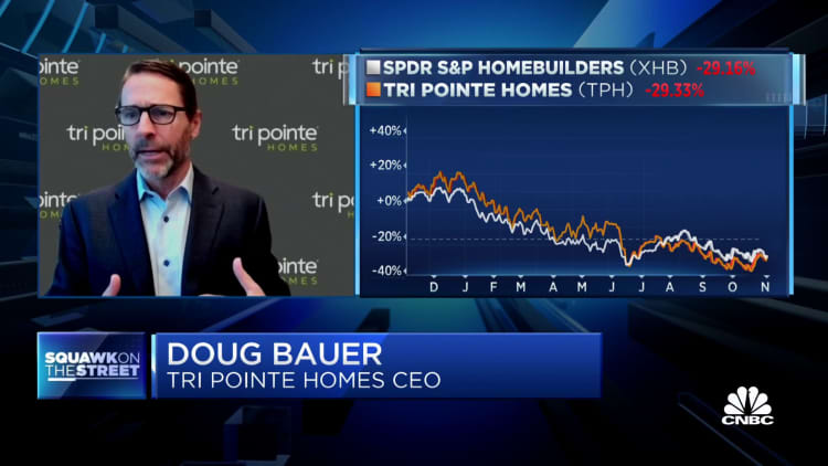 Housing is the canary in the coal mine, says Tri Pointe Homes CEO Doug Bauer