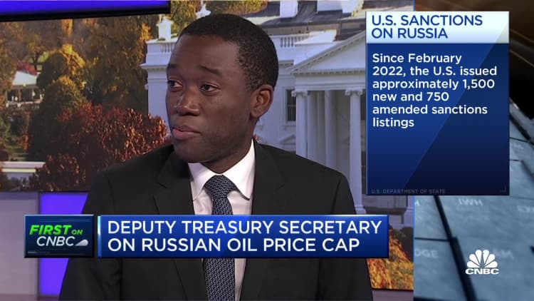 We're using sanctions to deny Russians the weapons they need, Deputy Treasury Sec. Wally Adeyemo