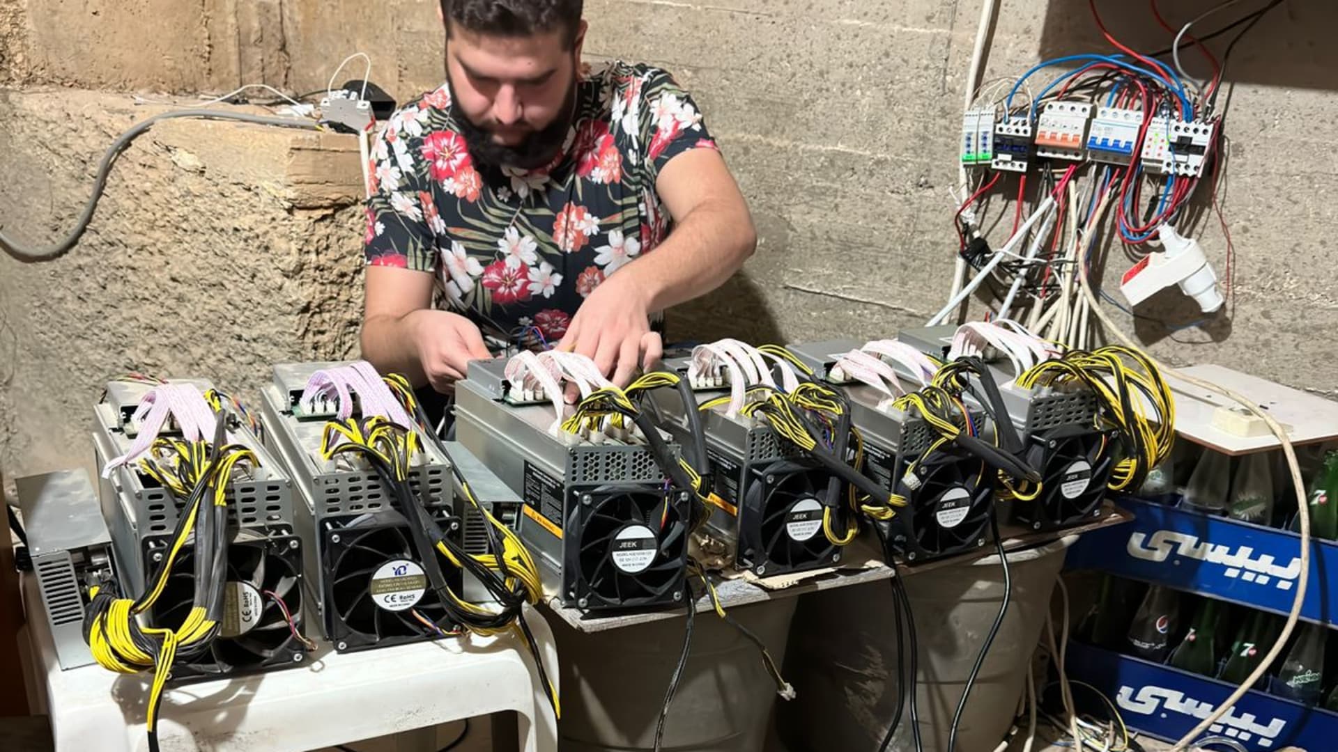 This 22-year-old survives Lebanon with a bitcoin mining business that's been earning ,000 a month