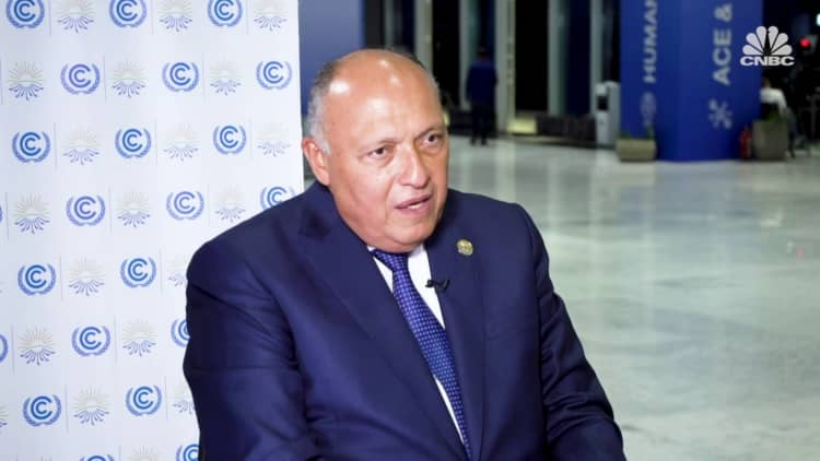 The 'energy crisis is also an opportunity,' president of COP27 and Egypt’s foreign minister says