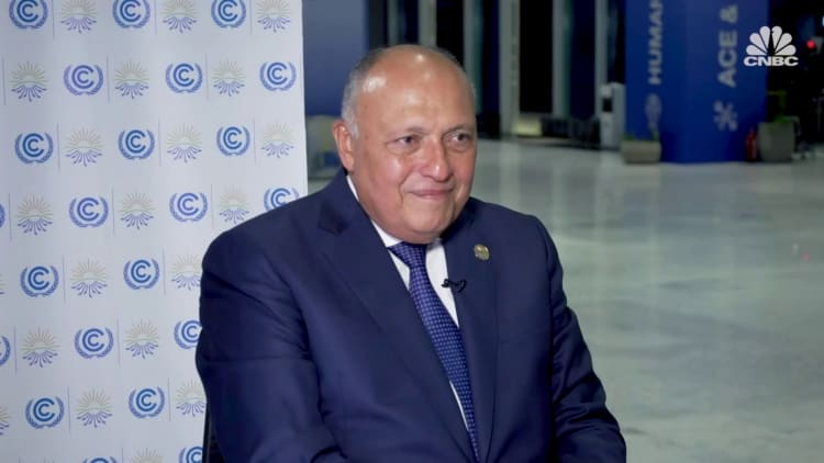 Watch CNBC's full interview with COP27 president and Egypt's Foreign Minister Sameh Shoukry