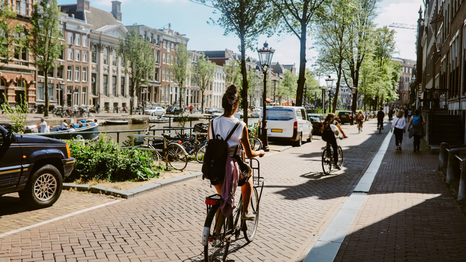 Amsterdam is one of the most bike-friendly cities in the world, with an extensive network of bike lanes.