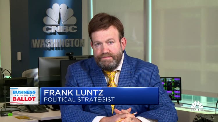 The cost of everyday life is top of mind for voters, says pollster Frank Luntz