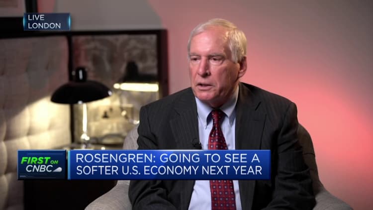 U.S. headed for mild recession in 2023, says former Boston Fed president Eric Rosengren
