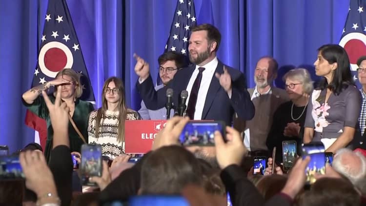 J.D. Vance delivers victory speech after projected win in Ohio Senate race