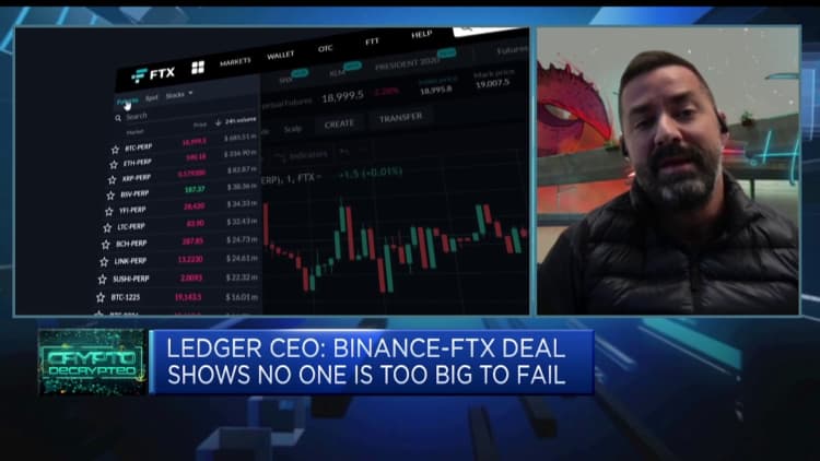 Binance-FTX deal is a 'big warning for everyone,' Ledger CEO says