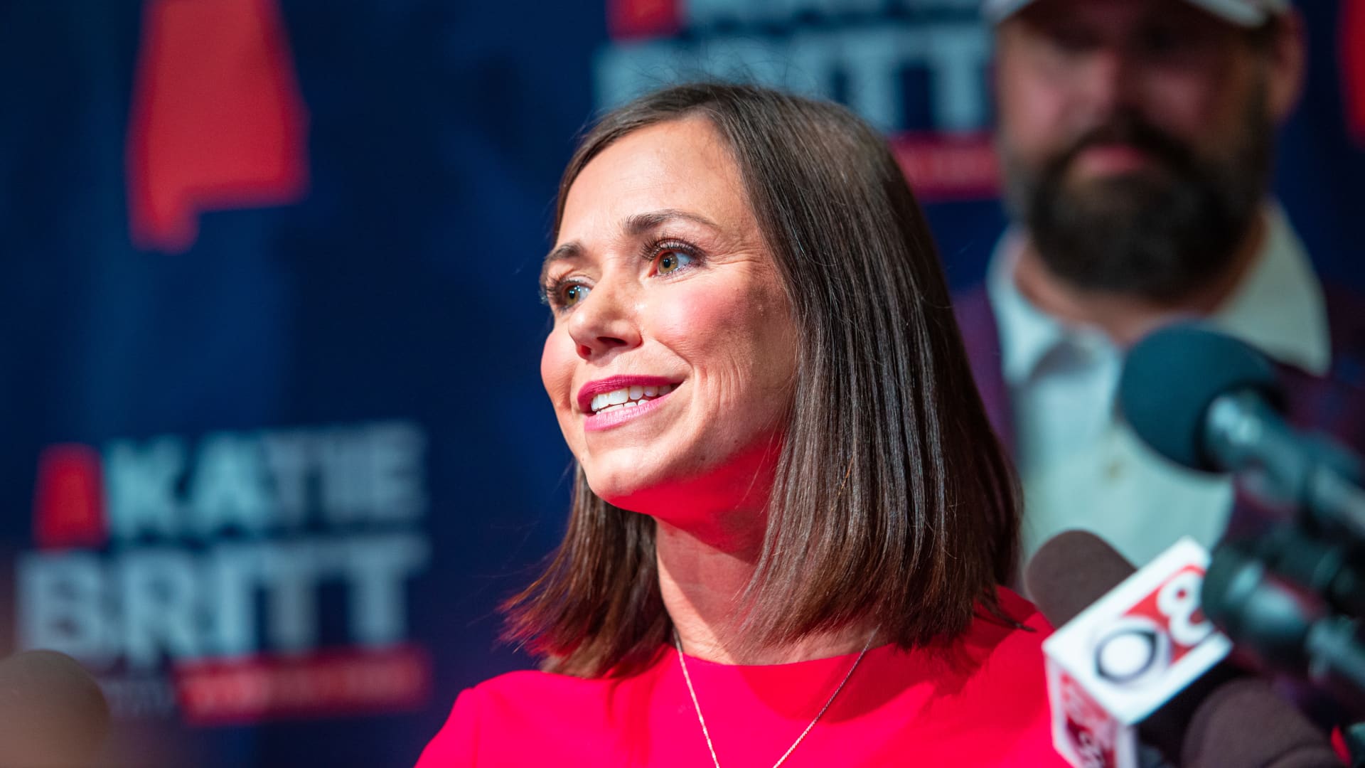 Katie Britt, US Republican Senate candidate for Alabama, during an election night watch event in Montgomery, Alabama, US, on Tuesday, May 24, 2022.