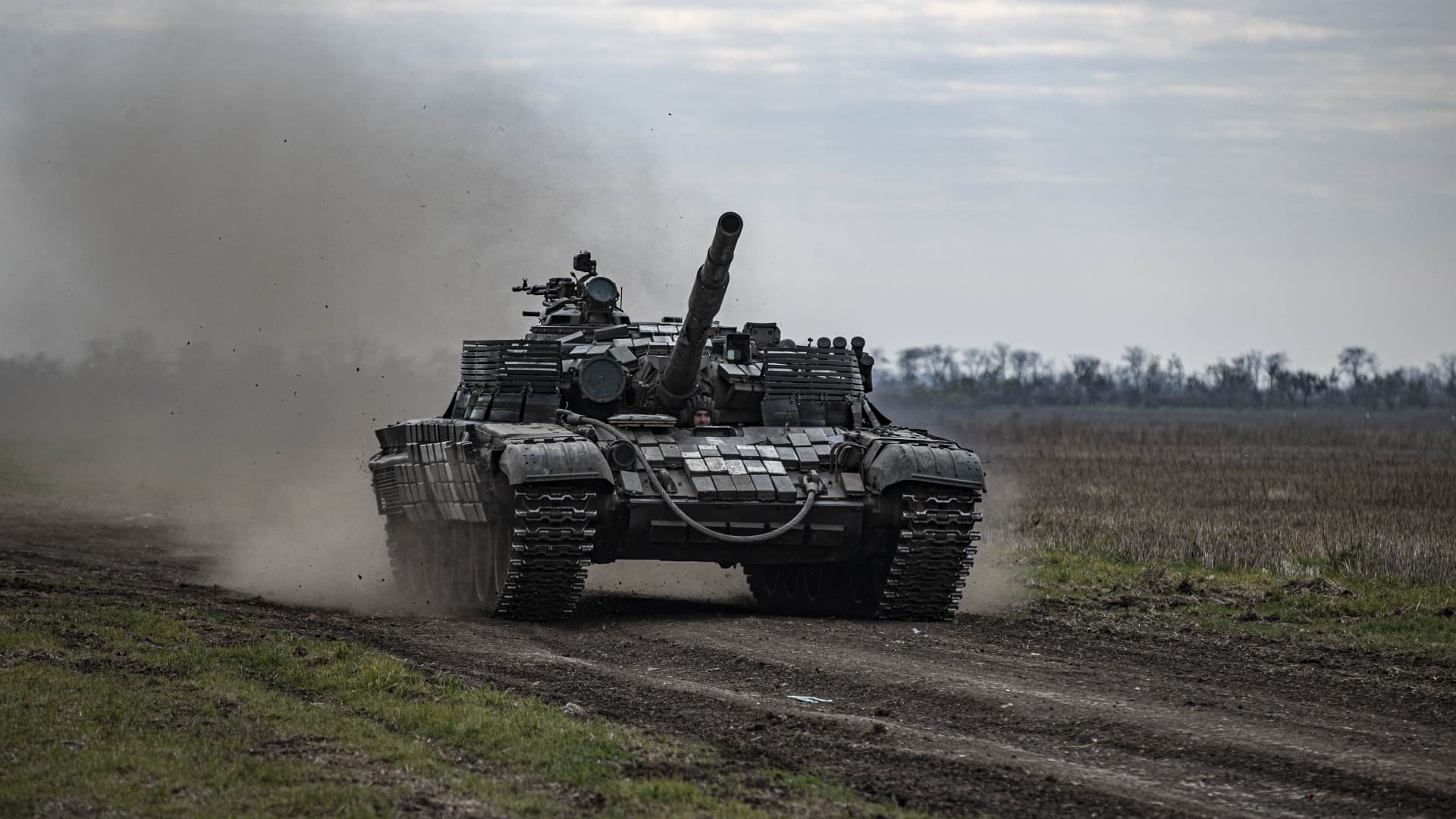 Ukrainian Armed Forces continue moving toward the Kherson front in Ukraine on Nov. 9, 2022.