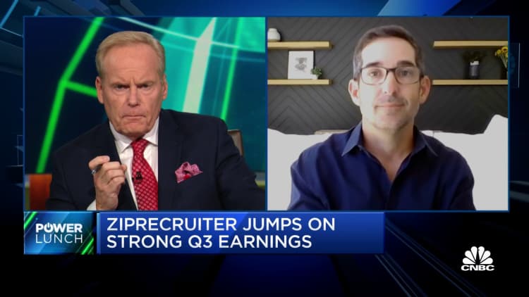 We have been in a bull labor market for the last eight years, says ZipRecruiter CEO