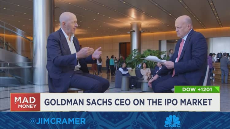 Goldman Sachs administrerende direktør sier han forventer en "gjenåpning" i kapitalmarkedene neste år