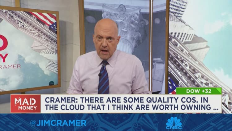 Cramer sa cloud computing stocks' run noong Huwebes