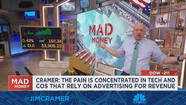 Jim Cramer says there's enough pain in the market for the Fed to slow down