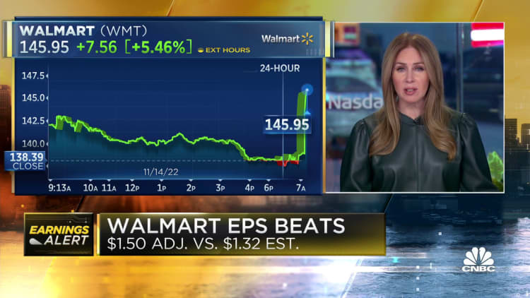 Walmart earnings beat estimates as company makes improvements on inventory