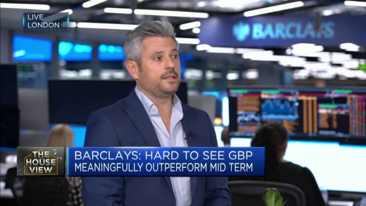 Sterling is still volatile, it's very much a dollar trade, Barclays managing director says