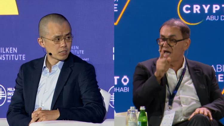 Roubini and Binance's CZ take swipes at each other over crypto
