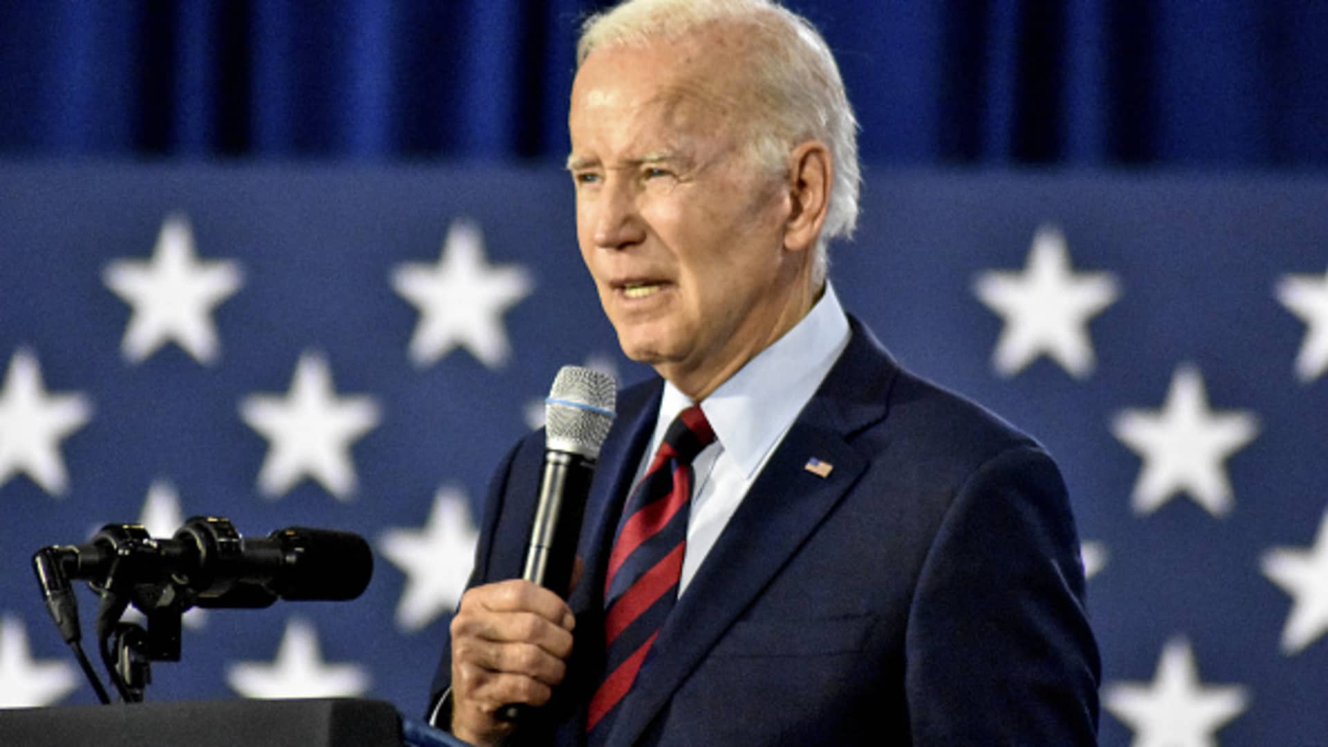 President Joe Biden delivers remarks on protecting Social Security and Medicare and lowering prescription drug costs in Hallandale Beach, Florida, on Nov. 1, 2022.