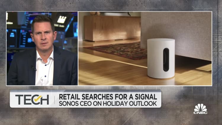 We've seen things stabilize and a great response to the new Sub Mini, says Sonos CEO Patrick Spence