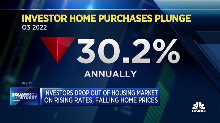 Investor home purchases plunge 30% annually
