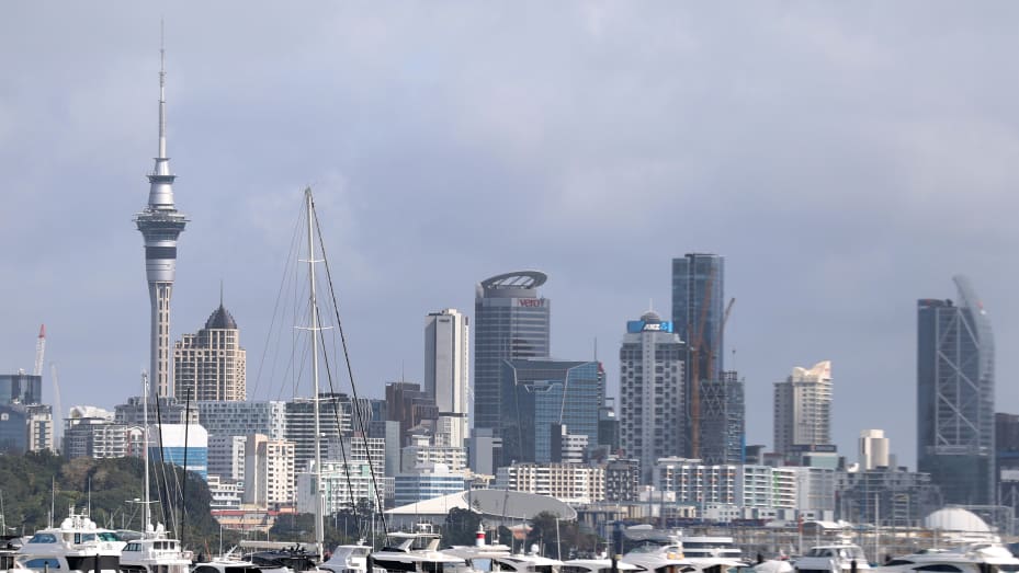 Edificios en Auckland, Nueva Zelanda, el martes 13 de septiembre de 2022. Fotógrafo: Fiona Goodall/Bloomberg vía Getty Images