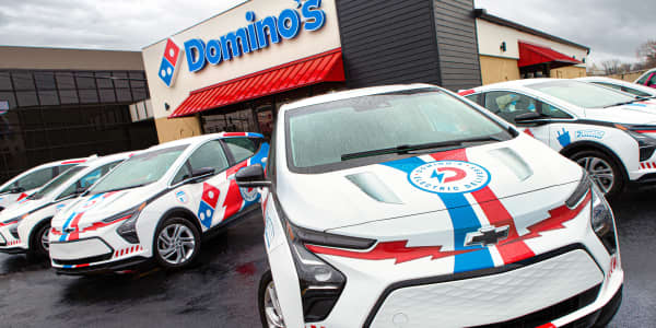 Your next Domino's delivery may arrive in a GM Chevy Bolt as pizza chain pushes EVs nationally