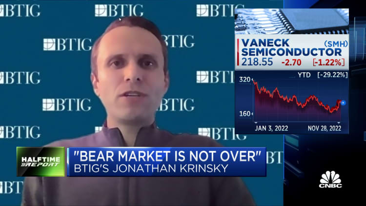 Jonathan Krinsky, BTIG chief market technician, on a potential reversal in the semiconductor market