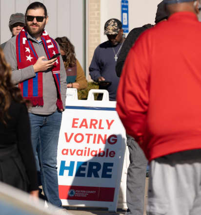 Early voters flock to polls in Georgia Senate runoff after record-breaking day
