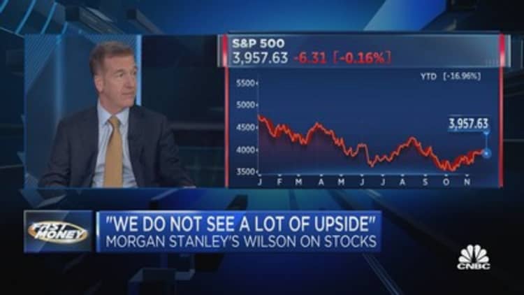 Hay mucho riesgo bidireccional en el mercado en este momento, advierte Mike Wilson de Morgan Stanley