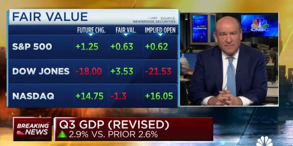 Third-quarter U.S. GDP revised to 2.9% vs. prior 2.6%